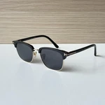 Tom Ford TF5683-B Black Gold Browline Sunglasses Square 54-18-145. Fixed Price $139.00.