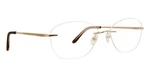 Totally Rimless Designer Optical Eyeglasses Tr 276 Chamise 55-15-135 Light Gold. Fixed Price $80.00.