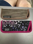 2-CASES Foster Grant Gray-burg Reading Glasses Only Soft Sleeve Protective. Fixed Price $9.00.