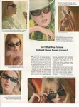 Vintage Advertising Print Fashion Sun Glasses Shades Foster Grant Mia Farrow. Fixed Price $11.95.
