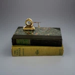 Books, Magna Clip On Glasses, Mini Clock Assemblage/grouping. Fixed Price $24.99.