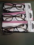 New 3 Pair Foster Grant Sight Station Reading Glasses +2.50. Fixed Price $32.99.