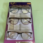 Design Optics Reading Glasses 1.25 Cases! 3 Pair Open Pkg Readers. Fixed Price $7.59.