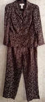 Jackie Jon Ny 2PC Formal Leopard Animal Print Button Jacket Pant Suit Set Sz 8. Fixed Price $49.00.