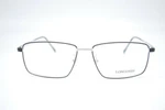 Longines LG5017-H 002 Black/silver Metal Rectangle Optical Eyeglasses 57-15-145. Fixed Price $223.60.