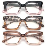 Kokobin 3 Pack Stylish Square Frame Reading Glasses For 1.5, Mix COLORS1. Fixed Price $19.99.