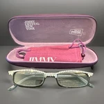 Jimmy Crystal Ny JCR101 +2.00 Readers Black Swarovski Glasses Case Bag. Fixed Price $34.99.