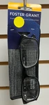 Foster Grant +2.00 Boston Black 54 18 Pd 58.5MM New With Protective Case. Fixed Price $12.00.