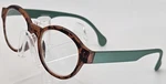 Icu Eyewear Round Reading Glasses +3.00 Tortoise Green Women R4. Fixed Price $10.88.