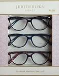 Judith Ripka Designer 3 Pair Premium Reading Glasses Readers +1.50+2.00+2.50 New. Fixed Price $29.99.