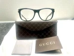 Gucci GG1052 Black Square Plastic Eyeglasses Full Rim Unisex Adults Designer. Fixed Price $150.00.