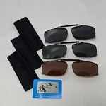 Eyekepper 3-PACK Polarized Clip On Sunglasses Lens 54 * 34MM. Fixed Price $17.70.