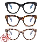 Zxyoo Oversized Blue Light Reading Glasses Women 3 Pack Computer Readers. Fixed Price $27.99.
