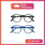 Opulize Rey Reading Glasses For Women Men, Retro Round Frame With Spring Hinges,. Fixed Price $16.94.