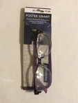 Foster Grant +1.25 Lens Purple Frame Eyeglasses 52-17-140 PD58.5MM MS0821. Fixed Price $12.13.