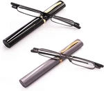 Viseng 2 Pack Slim Mini Metal Reading Glasses Compact Lightweight Portable Reade. Fixed Price $14.35.
