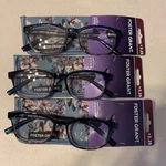 "3 Pair" Foster Grant 'misha' Blue +3.25 Reading Glasses Readers. Fixed Price $24.95.