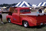 Vtg 1996 35MM Slide Red Ford F-100 Custom Pickup Truck Car Show Hot Rod X-7449. Fixed Price $7.50.