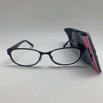 Foster Grant "isa' Nvy +2.50 Navy Blue W/case Reading Glasses Readers. Fixed Price $9.95.