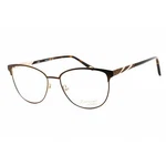 Emozioni Women's Eyeglasses Brown Gold Metal Cat Shape Frame 4399 FG4 00. Fixed Price $27.57.