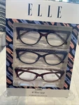 Elle 3 Pack Gift Box Womens Reading Glasses Tortoise,blue Pink,crystal Red +2.00. Fixed Price $29.95.