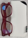 Sav Blue Light Reader Glasses Red EVKB13-250-601 +2.5 Lens. Fixed Price $14.95.