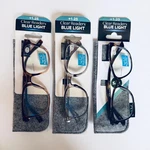 Lot Of 3 Sav Clear Readers Blue Light Women's +1.25 Eyewear Gray Case. Fixed Price $21.99.