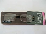 Foster Grant Men's Reading Glasses With Case - Trace (brown Metal). Fixed Price $14.63.