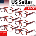 6 Pack Reading Glasses For And Women, Square Frames, Unisex Style Specs. Fixed Price $16.75.