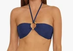 Nwt Women Trina Turk Olympia Rib Ring Twist Bandeau Ocean Size 6. Fixed Price $54.82.