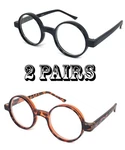 2 Pair Combo Readers Lightweight Round John Lennon Vintage Style Reading Glasses. Fixed Price $19.99.