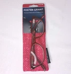 Foster Grant Evalina Women's +2.75 Reading Glasses Crystal Vision Wine Frame New. Fixed Price $9.99.