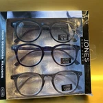Jones New York Mens Designer Reading Glasses Readers +2.50, 3 Pack. Fixed Price $28.88.