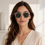 Michael Kors Lia MK2047 Cat Eye Sunglasses Ivory Tortoise Marble Case Cloth 53MM. Fixed Price $49.99.