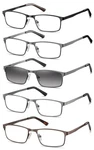 Eyecedar 5 Pack Reading Glasses Men Ultra-thin Metal Frames Spring Hinges Reader. Fixed Price $36.84.