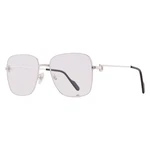 Cartiersilver Demo Square Ladies Eyeglasses CT0253O 001 56. Fixed Price $847.99.