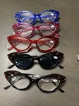 Lur Small Cat Eye Readers +1.50 Girls Reading Glasses New 5-PACK Colorful!. Fixed Price $18.00.