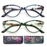 Eyeurl Cat Reading Glasses Women, Pack Blue Light Blocking Readers 2.25X. Fixed Price $31.48.