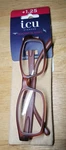 Icu Eyeware Reading Glasses +1.25 Magnification W/case - Brown Cashmere. Fixed Price $13.77.