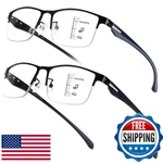 Skyoak 2-PACK Progressive Multifocus Half-frame Reading Glasses. Fixed Price $51.25.