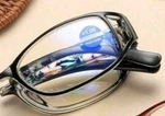 Foldable +2.50 Collapsible Reading Glasses Black Frame Floral Temples. Fixed Price $16.96.