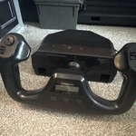 Flight Yoke System Black Plastic Video Game Controller. Fixed Price $50.00.