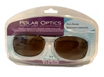 Optics 54 Rec 10 Polarized Brown Full Frame Clip On Sunglasses W. Case. Fixed Price $9.99.