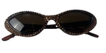 Jimmy Crystal Ny Swarovski Cat Eye Sunglasses Brown Tortoise Bling Glam. Fixed Price $29.99.