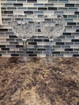 2 Waterford Oversized Crystal Lismore Balloon Wine Glasses/goblets 7.75. Fixed Price $100.00.