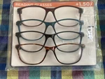 Icu Eyewear Reading Glasses Readers 1.50 Diopter, 4-PACK, Assorted Colors, New. Fixed Price $19.99.