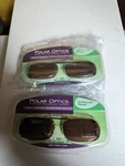 2 Pairs Solar Shield Optics Polarized Clip On Sunglasses 56 Rec 15 Amber. Fixed Price $21.88.