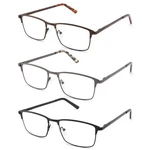 Crgatv 3-PACK Men's Blue Light Reading Glasses Metal Full Frame Computer. Fixed Price $46.19.