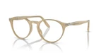 Persol PO3092V Unisex Round Eyeglasses In Opal Beige Clear Lens 50-19-145 W/case. Fixed Price $99.99.