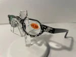 New Jimmy Womens Reading Glasses 1.50 Black Zebra Swarovski Crystals. Fixed Price $36.51.